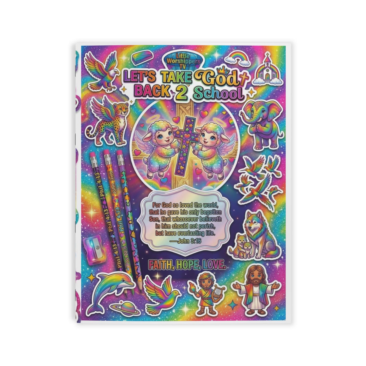 Little Worshippers TV Let's Take God Back 2 School Coloring Book