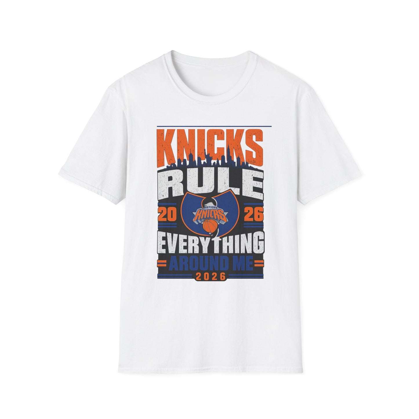 Knicks Rule T-Shirt — NY Knicks Fan Tee ("Knicks Rule Everything")